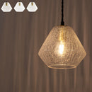 ペンダントライト ガラスシェード 真鍮 ペンダントライト ガラス E17 シンプル 吊り下げライト 透明 ヒビ入り 泡入り 小型 ダイニング キッチン 玄関 ライト 電気 照明 レトロ noji ノジー noji