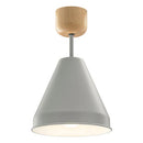 シーリングライト 1灯 スチールシェード シーリングライト スポットライト led 照明器具 天井照明 北欧 おしゃれ かわいい 小型 スチール 木製 白 灰色 黒 UCOLO ユコロ UCOLO