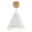 シーリングライト 1灯 スチールシェード シーリングライト スポットライト led 照明器具 天井照明 北欧 おしゃれ かわいい 小型 スチール 木製 白 灰色 黒 UCOLO ユコロ UCOLO