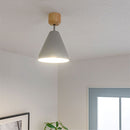 シーリングライト 1灯 スチールシェード シーリングライト スポットライト led 照明器具 天井照明 北欧 おしゃれ かわいい 小型 スチール 木製 白 灰色 黒 UCOLO ユコロ UCOLO