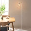 フロアライト ガラスシェード スタンドライト フロアライト ガラスシェード 間接照明 おしゃれ LED シンプル ライト スタンド リビング 寝室 北欧 フットスイッチ 照明 高さ150 ぼん家具