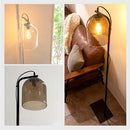 フロアライト ガラスシェード スタンドライト フロアライト ガラスシェード 間接照明 おしゃれ LED シンプル ライト スタンド リビング 寝室 北欧 フットスイッチ 照明 高さ150 ぼん家具