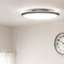 シーリングライト LED一体型 フラットタイプ led シーリングライト 調光調色 6畳 丸 ゴールド塗装 薄型 リモコン付き 電球色 昼白 昼光色 LEDシーリングライト 円形 寝室 天井照明 直付け LED照明 ぼん家具