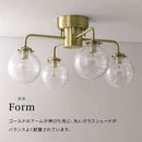 シーリングライト 4灯 ガラス シャンデリア おしゃれ 照明 4灯 led 照明器具 天井照明 バブル ガラス E17口金 リビング 寝室 ダイニング 食卓 ゴールド noji ノジー noji