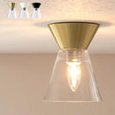 シーリングライト 1灯 シーリングライト 小型シーリングライト 天井照明 真鍮メッキ ガラスシェード キッチンライト 内玄関 ライト シック シンプル おしゃれ noji ノジー noji