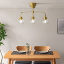 シーリングライト 3灯 ガラス シャンデリア おしゃれ 照明 3灯 led 照明器具 天井照明 バブル ガラス E26口金 リビング 寝室 ダイニング 食卓 ゴールド noji ノジー noji