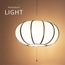 ペンダントライト ファブリックシェード ペンダントライト 和風 led 天井照明 おしゃれ 照明器具 3灯 和室 玄関 リビング 寝室 かぼちゃ 南瓜型 常夜灯 ぼん家具