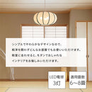 ペンダントライト ファブリックシェード ペンダントライト 和風 led 天井照明 おしゃれ 照明器具 3灯 和室 玄関 リビング 寝室 かぼちゃ 南瓜型 常夜灯 ぼん家具