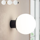 ブラケットライト 1灯 丸型 ブラケットライト 球状 乳白 ガラス玉 ウォールランプ 壁掛けライト ウォールライト 内玄関 廊下 洗面所 階段 寝室 トイレ ライト 照明 noji ノジー noji