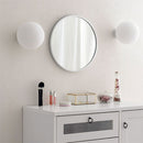 ブラケットライト 1灯 丸型 ブラケットライト 球状 乳白 ガラス玉 ウォールランプ 壁掛けライト ウォールライト 内玄関 廊下 洗面所 階段 寝室 トイレ ライト 照明 noji ノジー noji