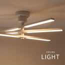 シーリングライト シャンデリア LED一体型 シーリングライト LED 8畳 3600lm 6灯 多灯 調光 調色 リモコン リビング LEDシーリングライト 天井照明 フラット おしゃれ アーム可動式 スチール ぼん家具