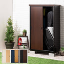 木目物置〔縦仕切り〕 屋外収納庫 スチール物置 木目 大型 屋外 物置 おしゃれ スチール 棚 大容量 鍵付き 倉庫 庭 ベランダ 防錆 防水 引き戸 スライド DIY 収納 ぼん家具