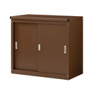 カラフル物置〔小〕 屋外収納庫 物置 スチール物置 小型 屋外 おしゃれ スチール 棚 大容量 鍵付き 倉庫 庭 ベランダ 防錆 防水 引き戸 スライド DIY 防災用品 収納 ぼん家具