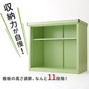 カラフル物置〔小〕 屋外収納庫 物置 スチール物置 小型 屋外 おしゃれ スチール 棚 大容量 鍵付き 倉庫 庭 ベランダ 防錆 防水 引き戸 スライド DIY 防災用品 収納 ぼん家具