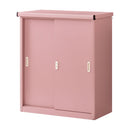 カラフル物置〔中〕 屋外収納庫 物置 スチール物置 小型 屋外 おしゃれ スチール 棚 大容量 鍵付き 倉庫 庭 ベランダ 防錆 防水 引き戸 スライド DIY 防災用品 収納 ぼん家具