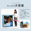 カラフル物置〔中〕 屋外収納庫 物置 スチール物置 小型 屋外 おしゃれ スチール 棚 大容量 鍵付き 倉庫 庭 ベランダ 防錆 防水 引き戸 スライド DIY 防災用品 収納 ぼん家具