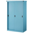 カラフル物置〔大〕 屋外収納庫 物置 倉庫 屋外 スチール おしゃれ 大型 スリム 大容量 鍵付き コンテナ ストッカー 屋外収納 ガーデン 縦型 横型 スライド式 ぼん家具