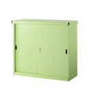 カラフル物置〔大〕 屋外収納庫 物置 倉庫 屋外 スチール おしゃれ 大型 スリム 大容量 鍵付き コンテナ ストッカー 屋外収納 ガーデン 縦型 横型 スライド式 ぼん家具