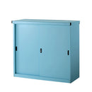 カラフル物置〔大〕 屋外収納庫 物置 倉庫 屋外 スチール おしゃれ 大型 スリム 大容量 鍵付き コンテナ ストッカー 屋外収納 ガーデン 縦型 横型 スライド式 ぼん家具