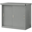 物置〔小〕 屋外収納庫 スチール物置 小型 屋外 ベランダ 物置 棚 大容量 鍵付き 倉庫 庭 雨よけ 日よけ 錆 防水 家庭用収納庫 引き戸 スライド DIY スチール収納 丈夫 外置 ぼん家具