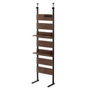 つっぱり式ウォールラック〔幅45cm〕 突っ張り棚 突っ張りラック スリム 壁面収納 ウォールラック おしゃれ ディスプレイシェルフ 木製 北欧 幅45 飾り棚 間仕切り 天井つっぱり ぼん家具