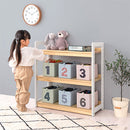 オープンラック おもちゃ収納 おもちゃ箱 収納 おもちゃ お片付けラック 3段 絵本棚 こども部屋 オープンシェルフ マガジンラック リビング ベビー キッズ家具 本棚 ぼん家具