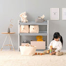 オープンラック おもちゃ収納 おもちゃ箱 収納 おもちゃ お片付けラック 3段 絵本棚 こども部屋 オープンシェルフ マガジンラック リビング ベビー キッズ家具 本棚 ぼん家具