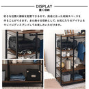 ハンガーラック〔ロータイプ〕 マルチハンガーラック ロータイプ 可動棚 キャスター付き 衣類 収納 ランドセル ぼん家具