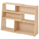 伸縮式ラック オープンシェルフ 伸縮式  木製 リビング 角度調整 収納棚 ラック コーナー A4 ぼん家具