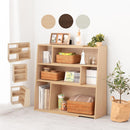 伸縮式ラック オープンシェルフ 伸縮式  木製 リビング 角度調整 収納棚 ラック コーナー A4 ぼん家具
