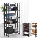 スチールラック オープンシェルフ 5段 幅70 棚 ラック オープンラック スリム 収納ラック 収納棚 おしゃれ アイアンラック 風 リビング 収納 本棚 木製 スチール ぼん家具