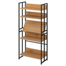 スチールラック オープンシェルフ 5段 幅70 棚 ラック オープンラック スリム 収納ラック 収納棚 おしゃれ アイアンラック 風 リビング 収納 本棚 木製 スチール ぼん家具