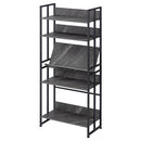 スチールラック オープンシェルフ 5段 幅70 棚 ラック オープンラック スリム 収納ラック 収納棚 おしゃれ アイアンラック 風 リビング 収納 本棚 木製 スチール ぼん家具