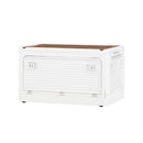 収納ボックス 収納ケース キャスター付 折りたたみ 収納ボックス ミニテーブル 窓付 5面開き 扉付 ロック付 おしゃれ 収納箱 スタッキング ぼん家具