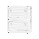 収納ボックス 収納ケース キャスター付 折りたたみ 収納ボックス ミニテーブル 窓付 5面開き 扉付 ロック付 おしゃれ 収納箱 スタッキング ぼん家具