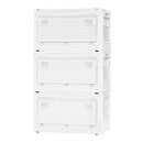 収納ボックス 収納ケース キャスター付 折りたたみ 収納ボックス ミニテーブル 窓付 5面開き 扉付 ロック付 おしゃれ 収納箱 スタッキング ぼん家具