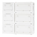 収納ボックス 収納ケース キャスター付 折りたたみ 収納ボックス ミニテーブル 窓付 5面開き 扉付 ロック付 おしゃれ 収納箱 スタッキング ぼん家具