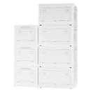 収納ボックス 収納ケース キャスター付 折りたたみ 収納ボックス ミニテーブル 窓付 5面開き 扉付 ロック付 おしゃれ 収納箱 スタッキング ぼん家具