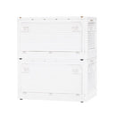 収納ボックス 収納ケース キャスター付 折りたたみ 収納ボックス ミニテーブル 窓付 5面開き 扉付 ロック付 おしゃれ 収納箱 スタッキング ぼん家具