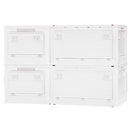 収納ボックス 収納ケース キャスター付 折りたたみ 収納ボックス ミニテーブル 窓付 5面開き 扉付 ロック付 おしゃれ 収納箱 スタッキング ぼん家具