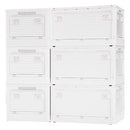 収納ボックス 収納ケース キャスター付 折りたたみ 収納ボックス ミニテーブル 窓付 5面開き 扉付 ロック付 おしゃれ 収納箱 スタッキング ぼん家具