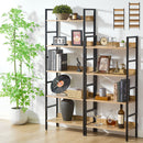 オープンラック L字棚 木製×スチール