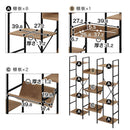 オープンラック 大型 木製×スチール