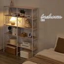 大容量 オープン スチールラック 4段 2列