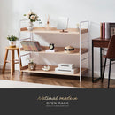 オープンラック 3段 L字棚 中段可動棚