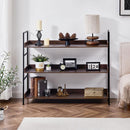 オープンラック 3段 L字棚 中段可動棚