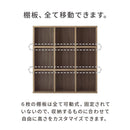 可動棚付き ロータイプブックシェルフ