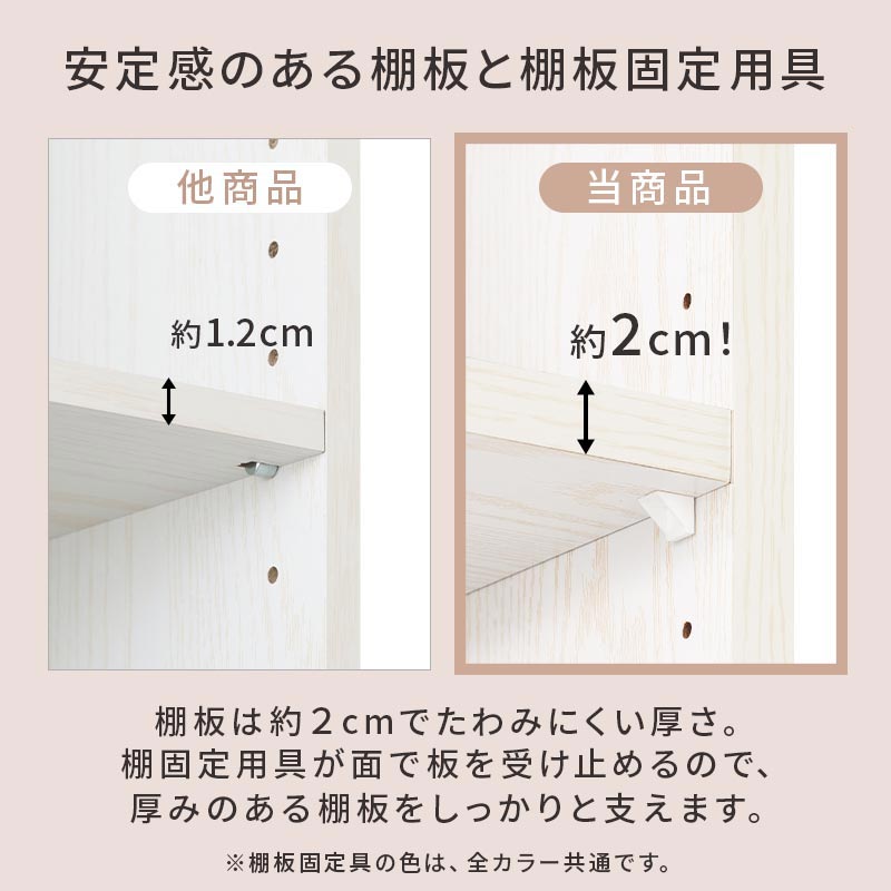 可動棚付き ロータイプブックシェルフ 本棚 ラック カラーボックス