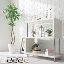 オープンラック〔2段タイプ〕 オープンラック オープンシェルフ 陳列棚 ラック 木製 スチール 30cm シェルフ オーディオ ホワイト カントリー DVDラックCDラックCD収納DVD収納 コミック 壁面収納木目調本収納 オープンラック2段タイプ ぼん家具