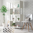 オープンラック〔4段タイプ〕 オープンラック DVDラックCDラックDVD収納コミックラックデザイン家具壁面収納木目調シェルフ多目的ラック本収納 オープンラック 4段タイプ ぼん家具